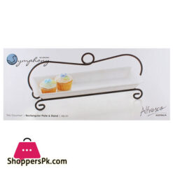 Symphony Rectangular Plate And Stand 46Cm #Es3850
