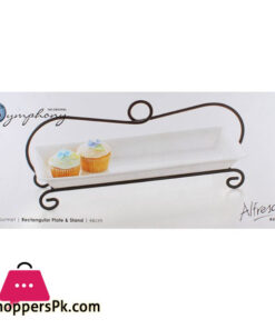 Symphony Rectangular Plate And Stand 46cm #ES3850