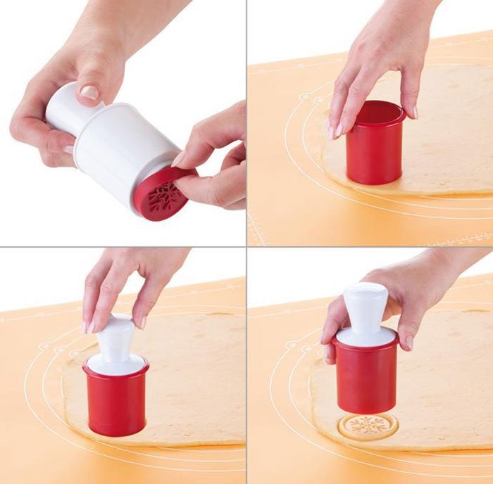 Tescoma Delicia Cookie Stamp Set 6 Motifs Italy Made #630114