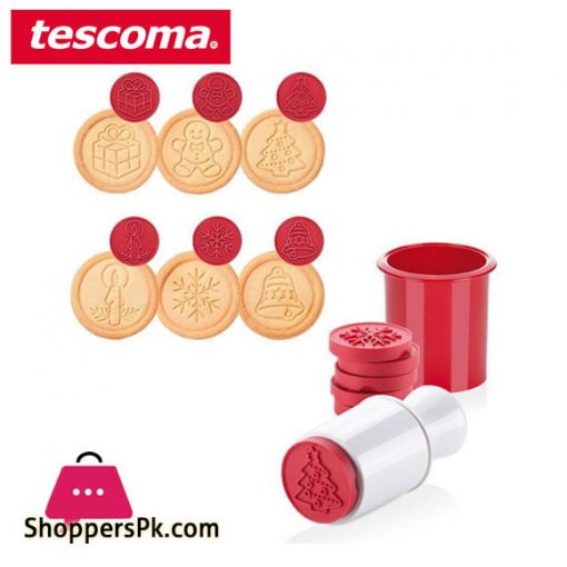 Tescoma Delicia Cookie Stamp Set 6 Motifs Italy Made #630114