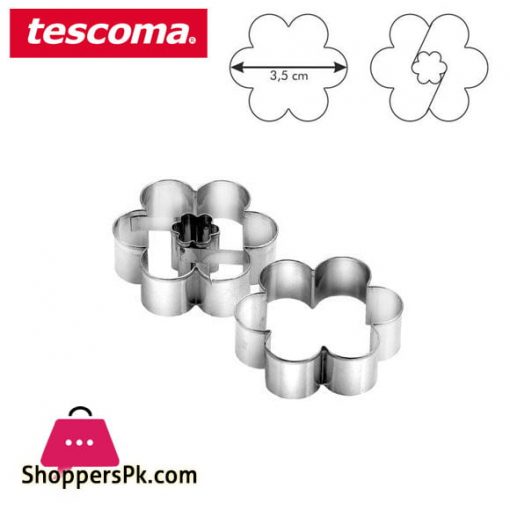 Tescoma Delicia Cookies Flower Shaped Short Cake Set 2 pieces Italy Made #631180