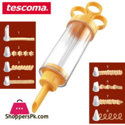 Tescoma Delicia Piston Cake Decorator With 8 Nozzles Italy Made #630526