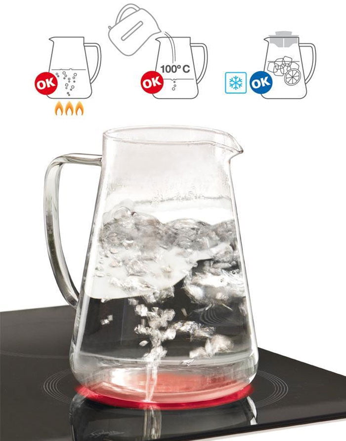 Tescoma Teo Pitcher - Red Lid Italy Made #646626.20