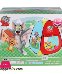Tom and Jerry Foldable Kids Play Tent with 100 Soft Balls SG7003TJ-2