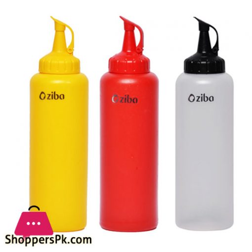 Ziba Sazan Super Squeeze Ketchup Condiment & Sauce Bottles - 450ML Iran Made