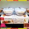 2 Pcs Serving Dish Set with Stand