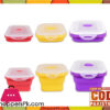 3 Foldable Silicone Folding Food Boxes Storage Containers