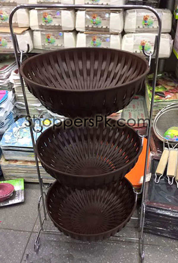 Limon 3 Tier Metal Fruit Basket