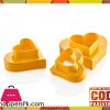 3x Double Sided Heart Cookie Cutter