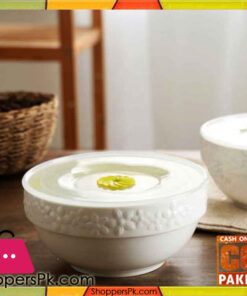 6 inch Porcelain Bowls with Silicon Cover