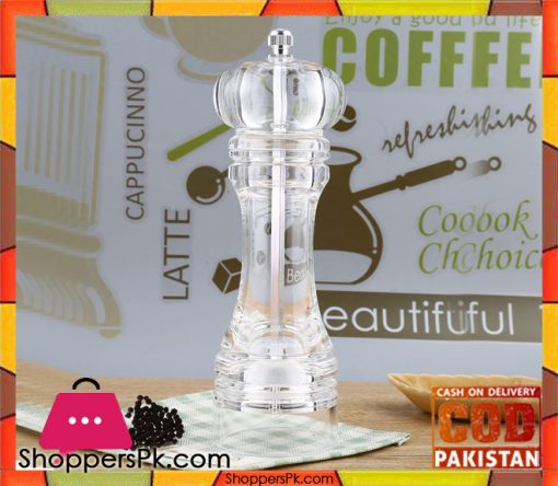 Acrylic Pepper Grinder Spices Mill 7 Inch