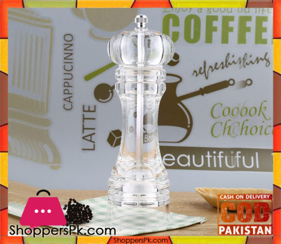 Acrylic Pepper Grinder Spices Mill 7 Inch in Pakistan