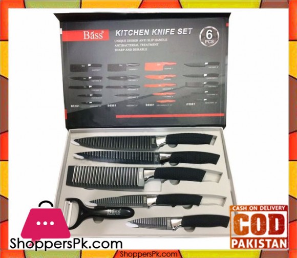 BASS Kitchen Knife Set 6 Pcs in Pakistan