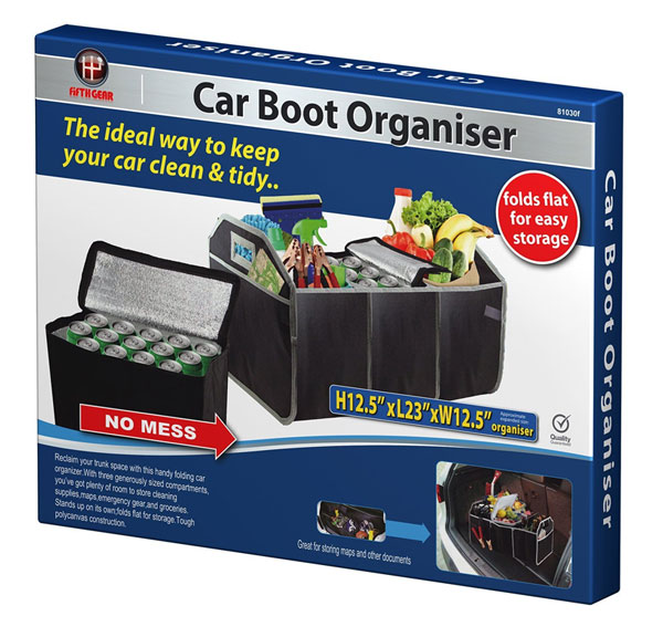 Car Boot Tidy Trunk Organiser &Amp; Cooler