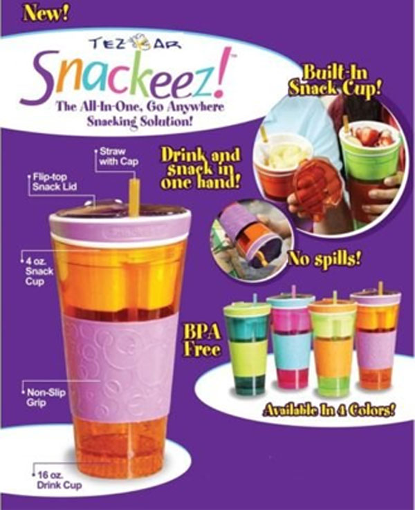 Drink Snackeez Travel Cup In One Container