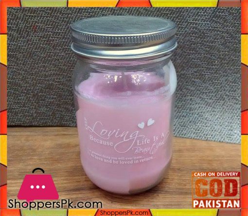 Fragrance Glass Jar Candle (Large) Long Burn Time