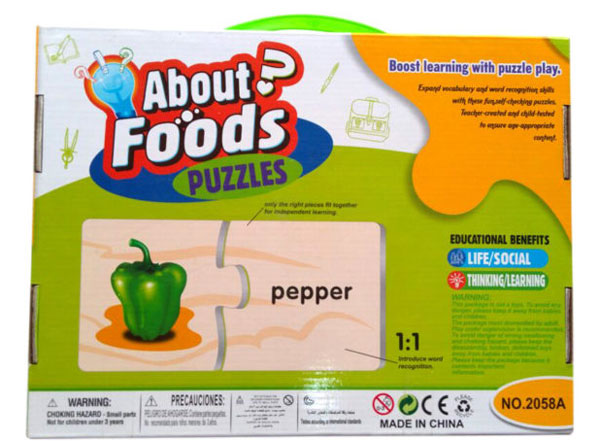 Fun To Know 3 In 1 Fruit Puzzles Game 2091B