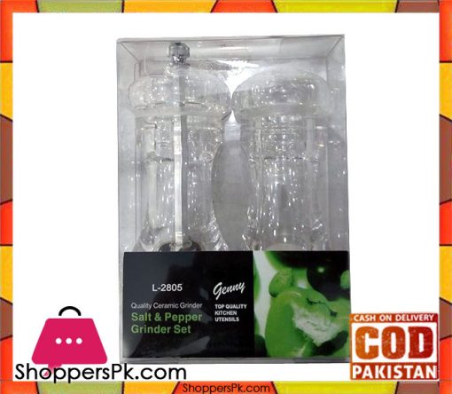 Acrylic 2 Pieces Salt And Pepper Set Small
