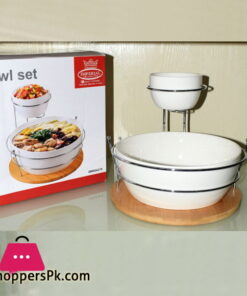 Imperial Ceramic Chip & Dip Bowl Set QWA04278