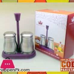 Imperial Collection 2Pcs Salt And Pepper Set With Stand