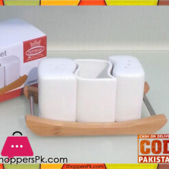 Imperial Salt And Pepper Set With Wooden Tray