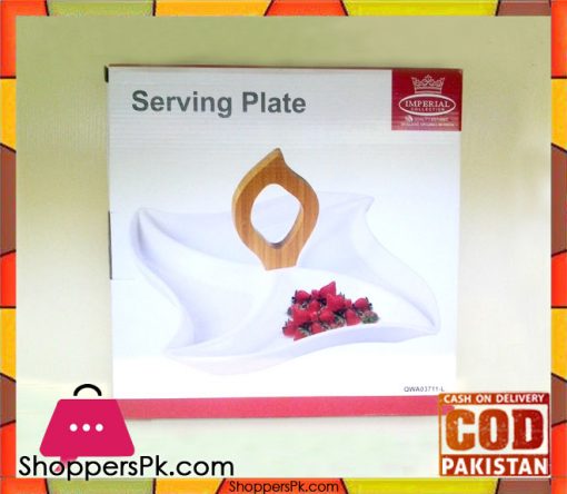 Imperial ServingWith Wooden Handle Plate QWA03711-L