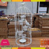 Iron Bird Cage Candle Stand (Large)