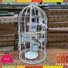 Iron Bird Cage Candle Stand (Small)