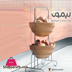 2 Tier Metal Fruit Baskets