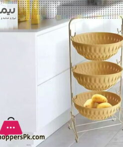 Limon 3 Tier Metal Fruit Basket
