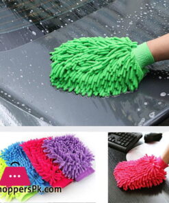 Multipurpose supper soft absorbent gloves mitt microfiber to clean dust brush water wash