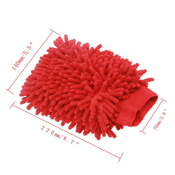 Multipurpose Supper Soft Absorbent Gloves Mitt Microfiber To Clean Dust Brush Water Wash