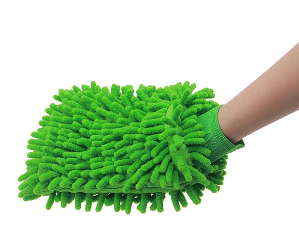 Multipurpose Supper Soft Absorbent Gloves Mitt Microfiber To Clean Dust Brush Water Wash