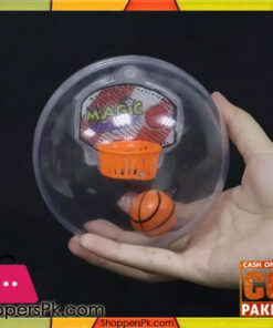 Novelty Handheld basketball player magic game mini LED Electronice transparent ball hand toys
