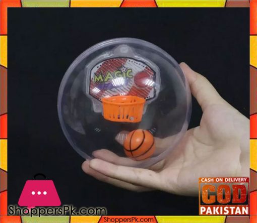Novelty Handheld basketball player magic game mini LED Electronice transparent ball hand toys
