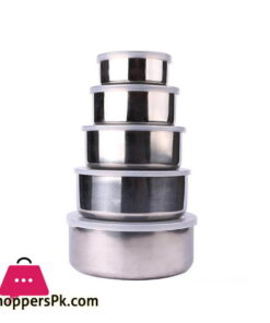 Pack of 5 Stainless Food Containers