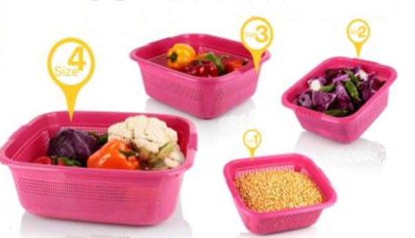 Plastic Basin And Colander Set 3443