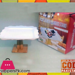 Plater with Bamboo Stand
