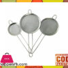 Set Of 3 Steel Mesh Tea Strainer