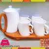 Special Porcelain Tea Set with Wooden Tray