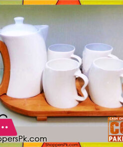 Special Porcelain Tea Set with Wooden Tray