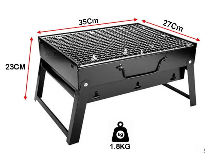 Folding Portable Charcoal Bbq Grill 1-6 Persons