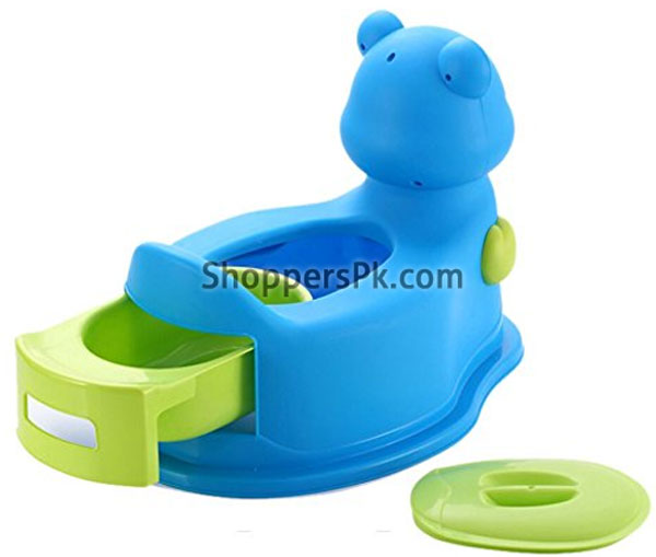 A+B High Quality Baby Closestool Potty Seat Bear with Wheel 104A
