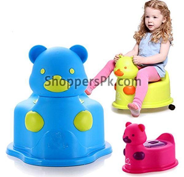A+B High Quality Baby Closestool Potty Seat Bear With Wheel 104A