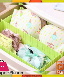Adjustable Plastic Drawer Divider Storage Organizer 4 Big Stick in Box