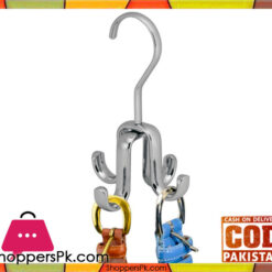 Axis Rod Closet Organizer Hook 4 Hanger, Chrome