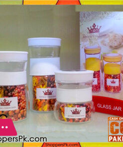 Imperial Collection 3 Pieces Glass Jar Set