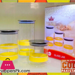 Imperial Collection Glass Jar set 3 Pieces