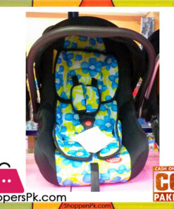 Car Seat Cum Baby Carry Cot Brown Flower Print