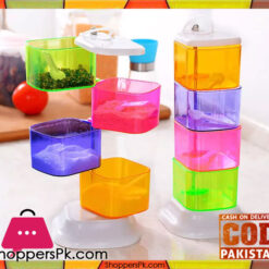 Multicolour Rotating Acrylic Spice Rack